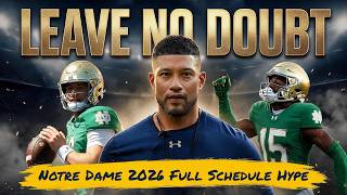 12 Opponents. 1 Goal. | Notre Dame 2026 Full Schedule Hype