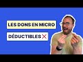 Dons en micro-entreprise : déductibles ou pas ? 🤑