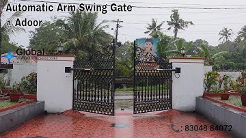 Automatic Arm Swing Gate motor installed at Adoor, Pathanamthitta | Gate Automation 📞 8304884072