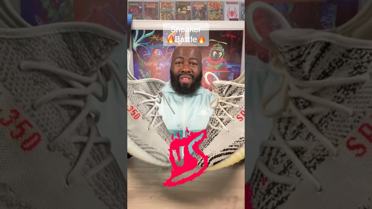 Sneaker Battle Adidas Yeezy 350 V2 Blue Tint VS Adidas Yeezy 350 V2 Zebra 