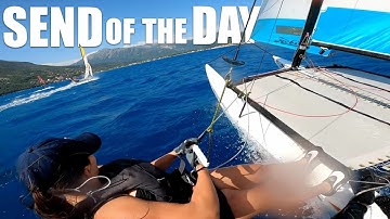 Hobiecat 16 High Speed Run BIG WIPEOUT