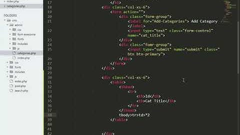 How to Create the admin category page part 2 | Complete CMS in php