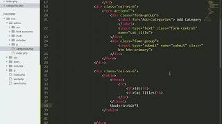 How to Create the admin category page part 2 | Complete CMS in php