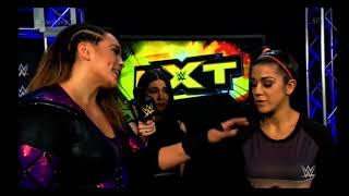 Alexa Bliss Backstage Segment With Carmella Bayley And Cathy Kelly