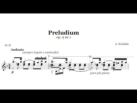 a. scriabin - prelude op. 9, aleksander wilgos - guitar
