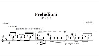 a. scriabin - prelude op. 9, aleksander wilgos - guitar