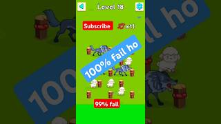 Save the sheep from fox attack with the help of rope level 18. #trending #gaming #shorts