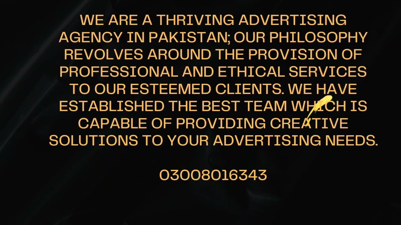 Advertising Agency 03008016343