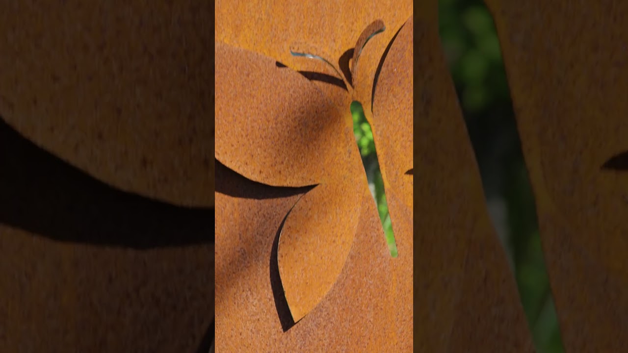 Sichtschutz aus Cortenstahl - Trailer