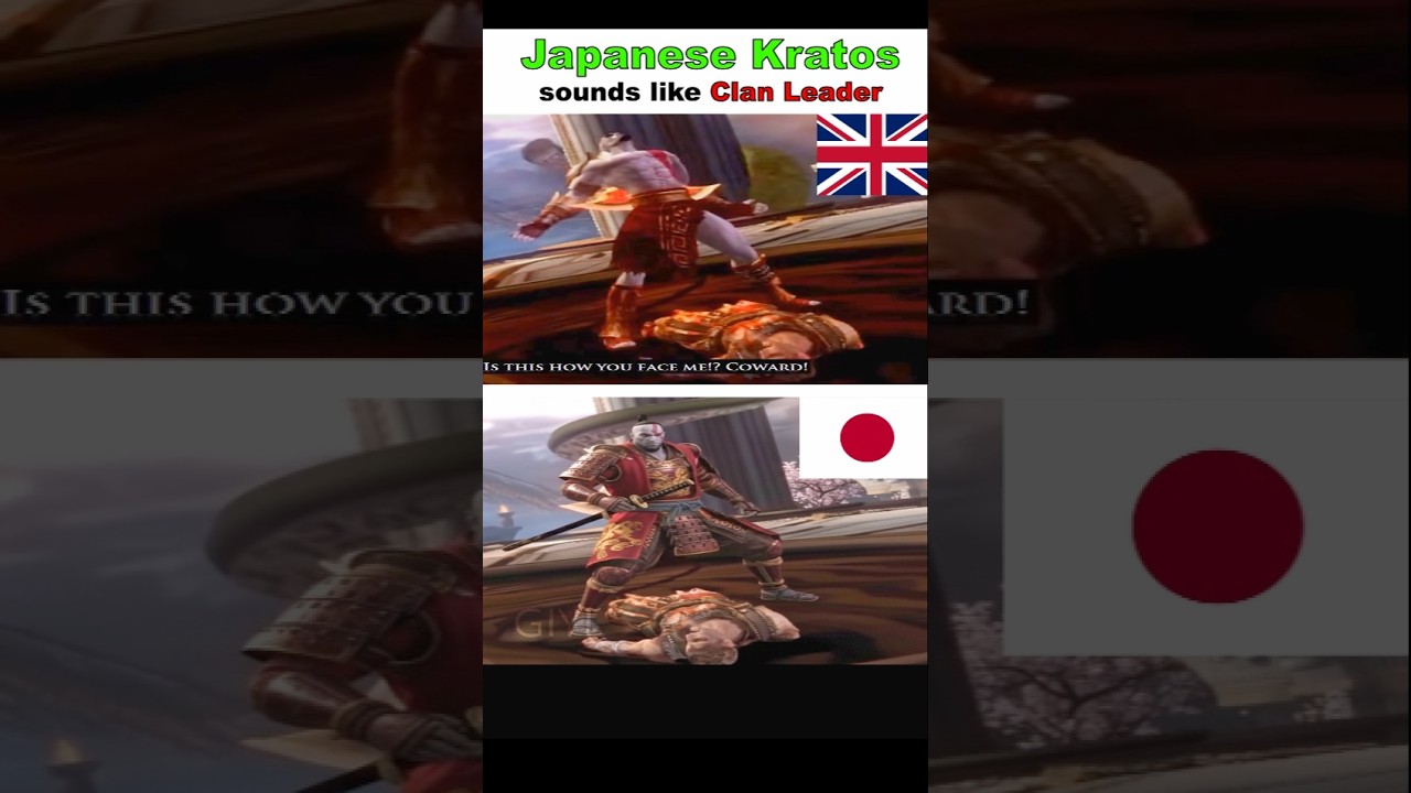 God of War - японская озвучка Кратоса хороша - God of War Zeus Fight 💀 