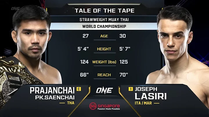Prajanchai PK.Saenchai vs. Joseph Lasiri | ONE Cha...