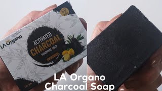 LA ORGANO ACTIVATED CHARCOAL HANDMADE SOAP | REVIEW and DEMO | skincare| Voguishyou