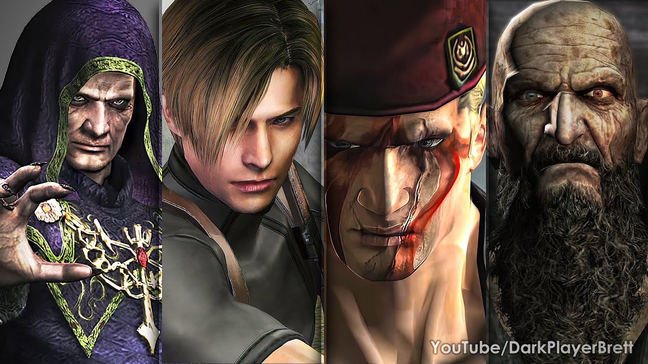 Resident Evil 4 - Все боссы (на английском) [HD]