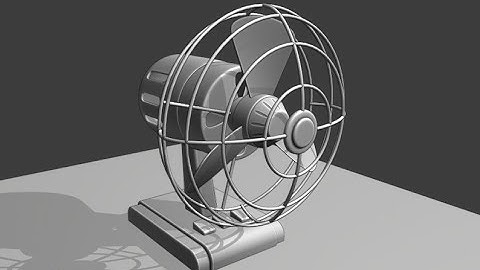 BLENDER 2.8: Modeling a Subway Scene: Part 17  (Retro Desk Fan)