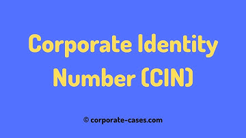 Corporate Identity Number (CIN): Meaning, Composition & Example
