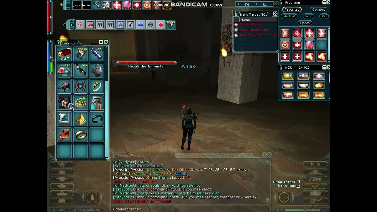 hezak solo attempt on 200 agent completely selfed. FAIL LMAO. anarchy online