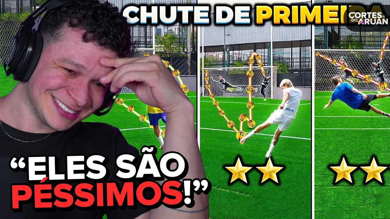 ARUAN REAGE: SÓ VALE CHUTE DE PRIMEIRA!! *SAIU MUITO GOLAÇO COM CURVA 😍 (BANHEIRISTAS)