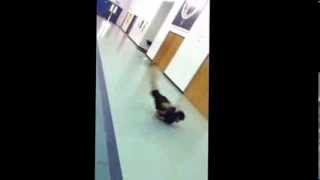 Bboy Zer0 | Forearm Windmills in the Gym!