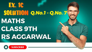 Class 10 Ex 1C Q1 Q2 Q3 Q4 Q5 Q6 Q7 Real Numbers | RS Aggarwal | Chapter 1 | 2025 | CBSE | ICSE