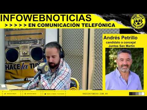 Andrés Petrillo 16/08/23 - Entrevista de Adrián Cordara en Infowebnoticias RADIO