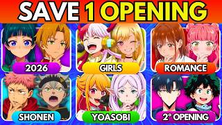 🔥 SAVE ONE ANIME OPENING! ✅ (Random Categories Edition)