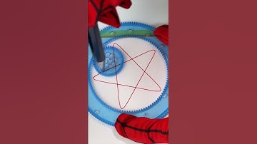 I had Spider-Man write a spirograph for me. ASMR 76 スパイログラフ スピログラフ #shorts #spirograph #spiderman