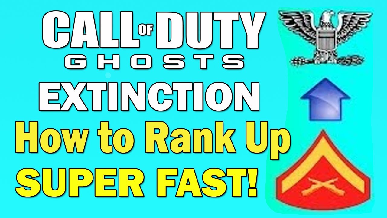 COD Ghosts Extinction How to Rank Up Super Fast! Instant Prestige 5
