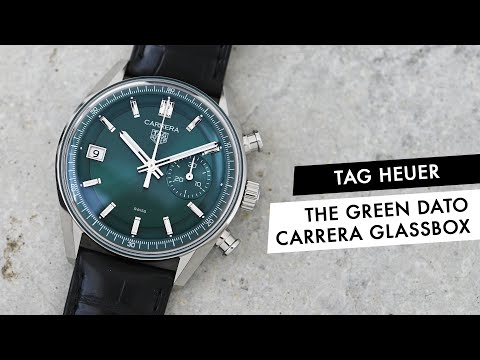 QUICK LOOK: This TAG Heuer Carrera Glassbox Dato Green Is Another Hit in the Carrera Lineage