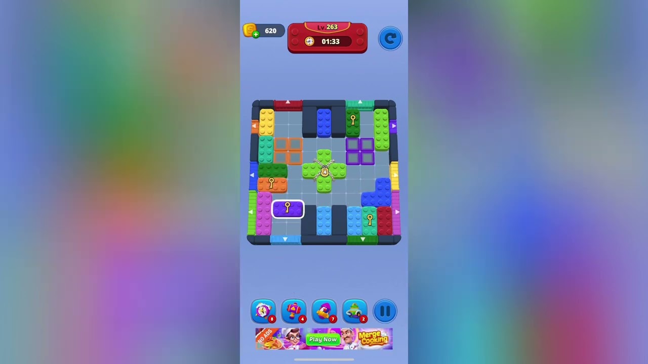 Color Slide Jam Level 263 Solution Walkthrough - YouTube
