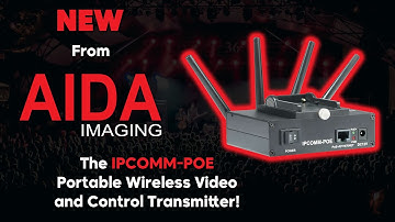 Introducing the NEW IPCOMM-POE Portable Wireless Video and Control Transmitter from AIDA Imaging!