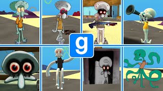 GMOD: All kinds of Squidward // All SquidwardNextbots █ Garry's Mod █