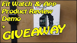 L8star Fit (Fit Bit style) Watch  & Android app demo and review + GIVEAWAY