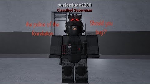 Internal Security Department Gamepass Review- SCP Roleplay