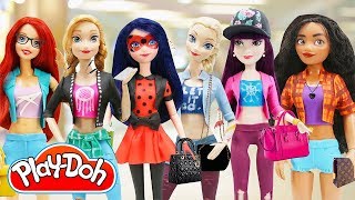 Play Doh Modern Outfit Disney Princess Moana Elsa Anna Ladybug MAL Ariel Inspired Costumes