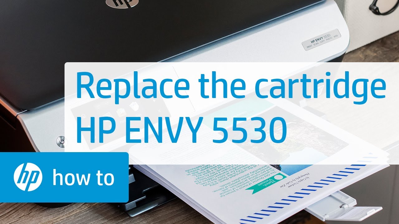 Academie plaats ballon Replace the Cartridge | HP ENVY 5530 e-All-in-One Printer | HP - YouTube