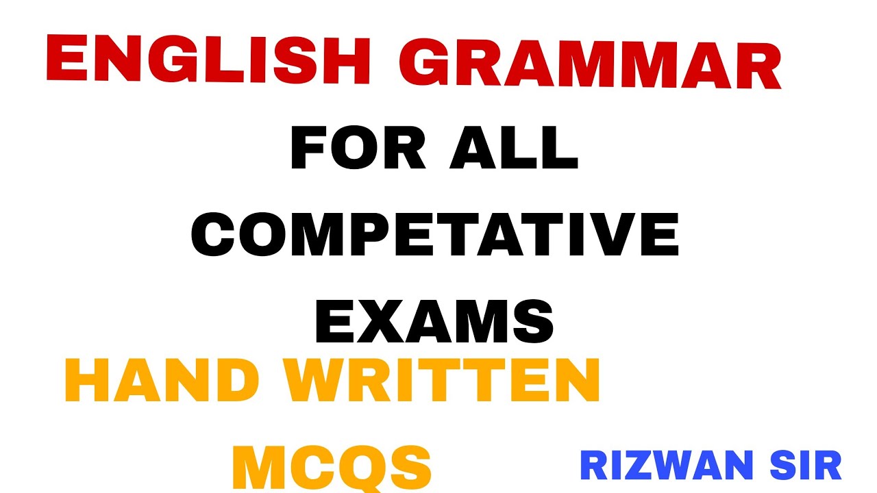 ENGLISH GRAMMAR PREVIOUS YEAR MCQS 2026 .ENGLISH GRAMMAR FOR ALL EXAMS.|| ENGLISH GRAMMAR FOR SSC.||