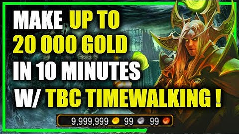 9.2.7: Make TONS of GOLD w/ TBC Timewalking! Easy 10 minutes farm! WoW Shadowlands GoldMaking