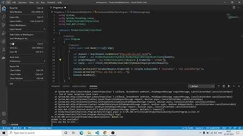 .Net microservice with gRPC - Azure Container Registry - deployed on Azure Kubernetes Service