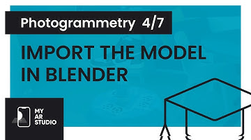 My AR Studio Photogrammetry 4/7 - Import the model in Blender