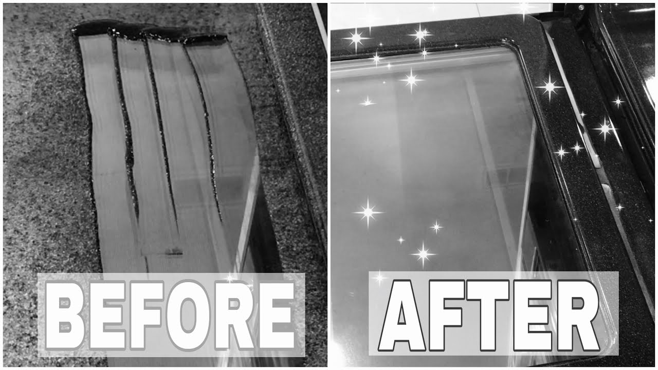 How to Clean Oven Glass Door |No SCRUBBING - YouTube