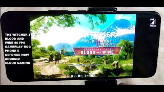 Rog Phone 5 The Witcher 3 Blood & Wine (Windows) 60 FPS Gameplay GeForce Now Android Cloud Gaming screenshot 2