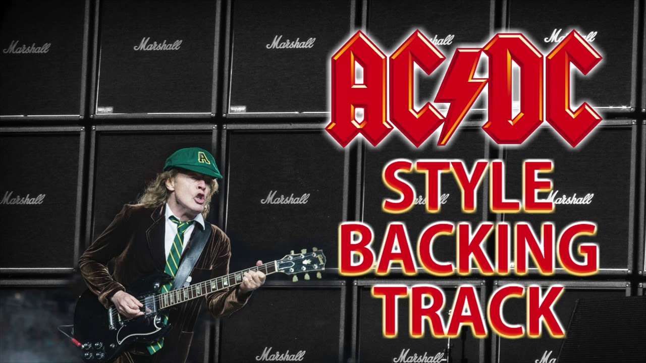 AC/DC Style Rock Backing Track - Key - A - YouTube