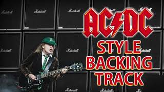 AC/DC Style Rock Backing Track - Key - A