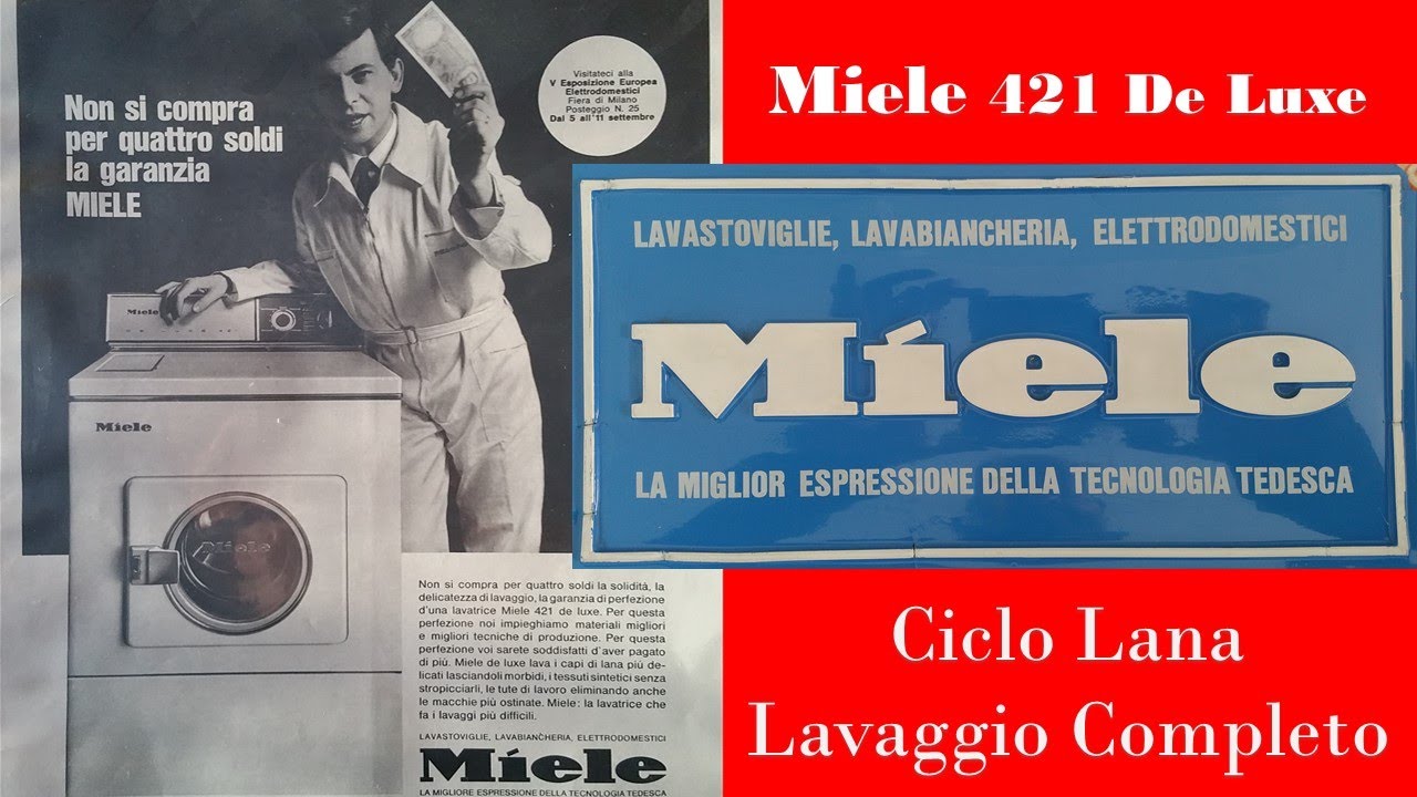 Miele 421 De Luxe 1965 Lavaggio Lana 211221