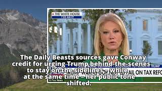 'This is false about me': Kellyanne Conway fires back at report claiming she urged Trump not to dump