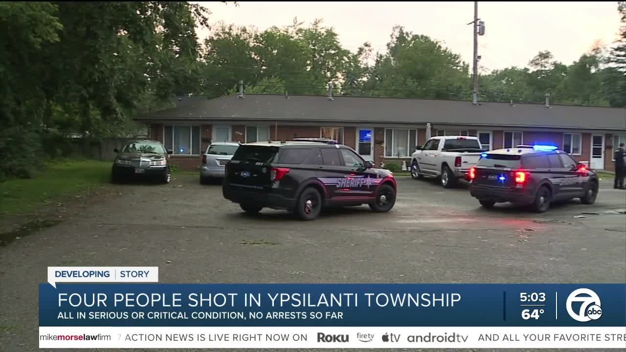 Police investigating a quadruple shooting in Ypsilanti Township - YouTube