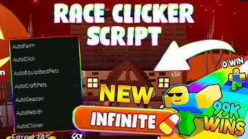 *NEW* Race Clicker Script (PASTEBIN 2024) (EVENT, AUTOFARM, AUTO REBIRTH, AUTO RACE, HATCH EGG)