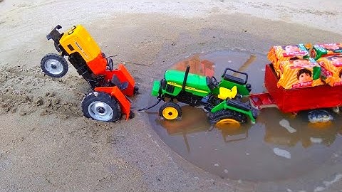 Diy tractor stuck in mud mini science project || Top Mini Loading