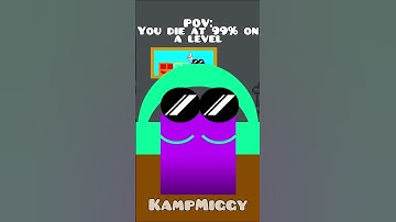 POV: You die at 99% on a GD level... #shorts #geometrydash