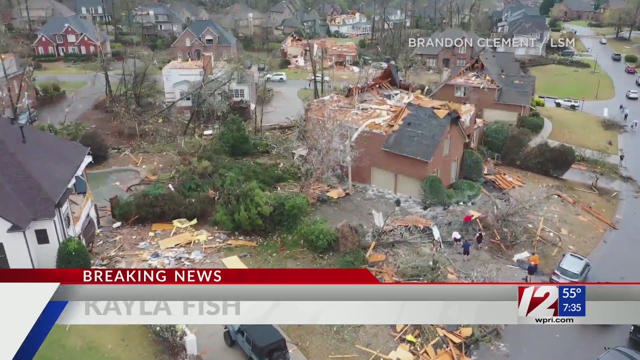 Tornado outbreak rips across Deep South; at least 5 dead - YouTube